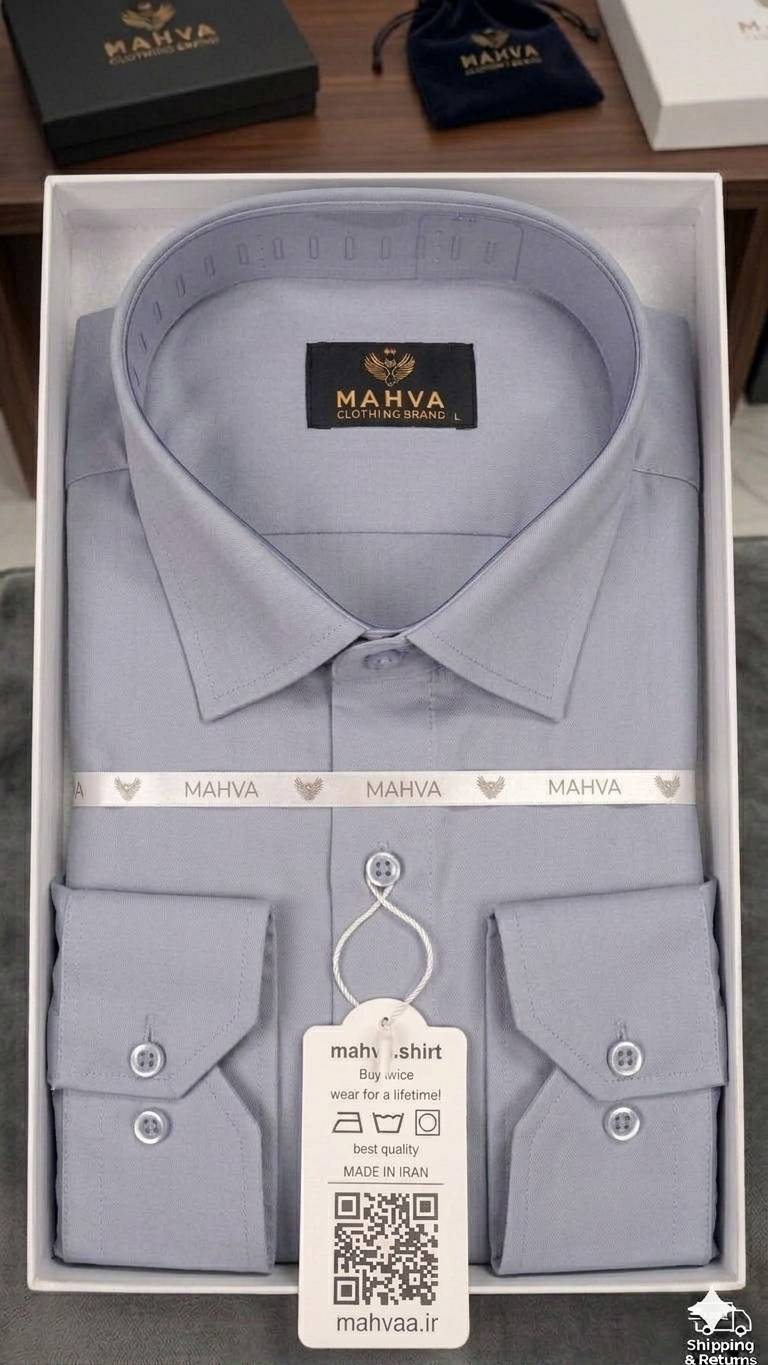 پیراهن طوسی پررنگ محوا